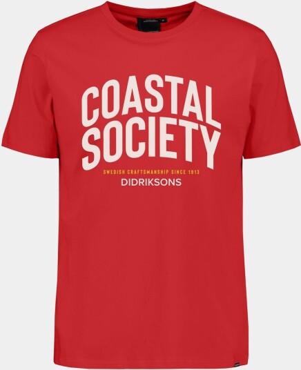 Didriksons Harald T shirt Coastal Society Pomme Red