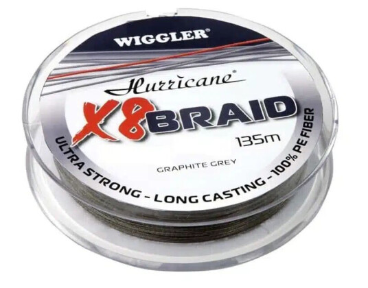 Hurricane X8 Braid Grey Sene - 135m - 0,10 Mm Hurricane X8 Braid Grey Sene - 135m - 0,10 Mm