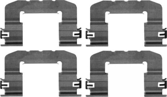 Monteringssett, bremseklosser HELLA 8DZ 355 205-701