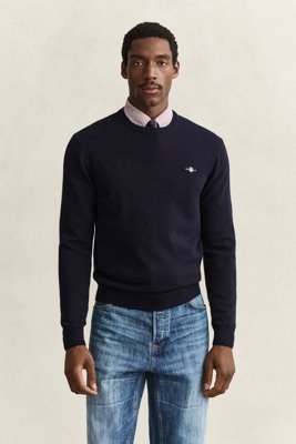 Gant Superfine Lambswool C Neck MARINE 3XL Gant Superfine Lambswool C Neck MARINE 3XL