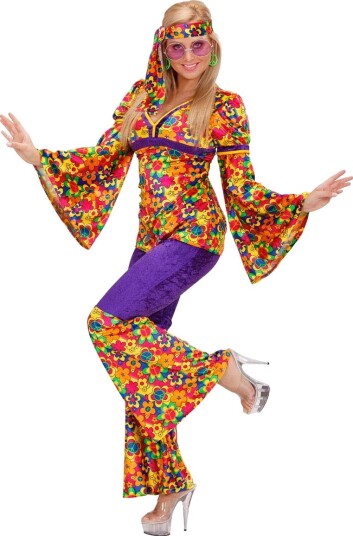 Flower Power - Damekostyme - Strl M