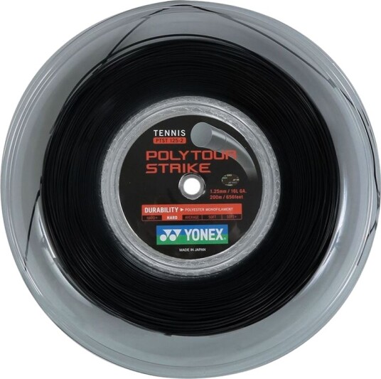 Yonex Polytour Strike 200M, Tennis strenger Grå Tykkelse 1.25 mm