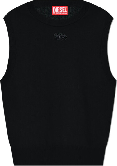 Diesel Dame Topper Svart XL, Diesel Dame Topper Svart XL,