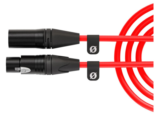 Røde Premium XLR Kabel 3m Rød - XLR-M til XLR-F