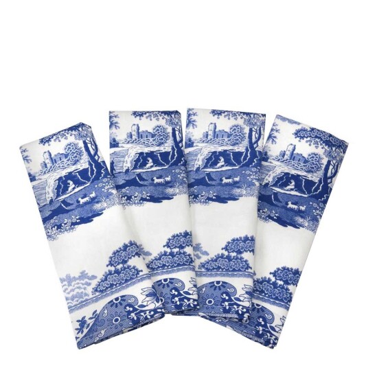 Spode  Blue Italian serviett 45x75 cm 4 stk