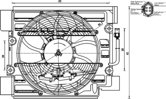 Ventilator, klimaanlegg MAHLE ORIGINAL ACF 23 000S