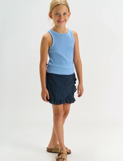 The New Tntessa Wrap Shorts   Navy   98/104