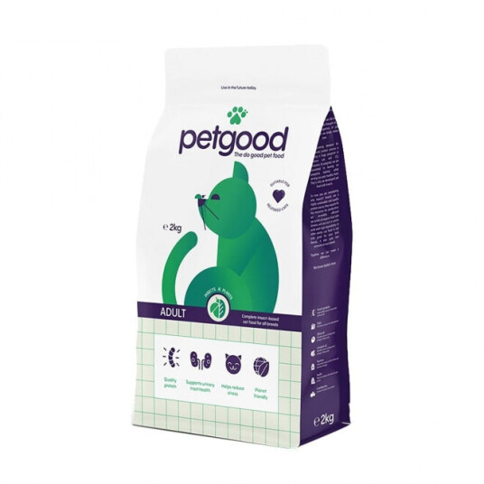 Petgood Insektbasert Kattemat for Voksne Katter 2 kg - Tørrfôr med Vitaminer Petgood Insektbasert Kattemat for Voksne Katter 2 kg - Tørrfôr med Vitaminer