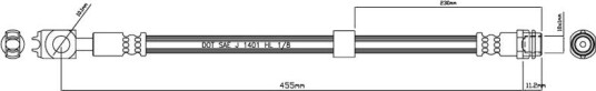 Bremseslange MOTAQUIP VBJ190