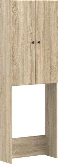 vidaXL Toalett skap BREDA Sonoma eik 66 x 25,5 x 190 cm Konstruert tre
