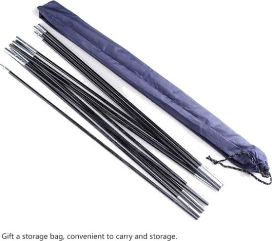 Ukjent merke teltutstyr Teltstang Glassfiber Erstatning Teltstangsett