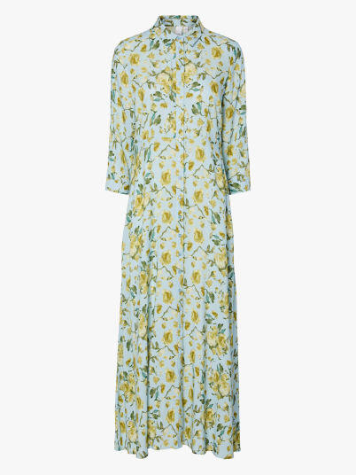 Y.A.S Savanna Long Shirt Dress Grønn XXL