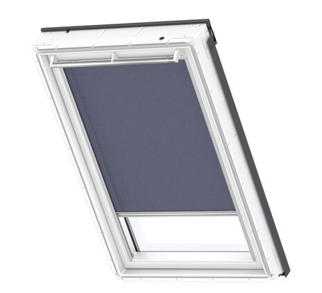 Velux Rullegardin ck04 mørkeblå alu ramme fargenr 9050