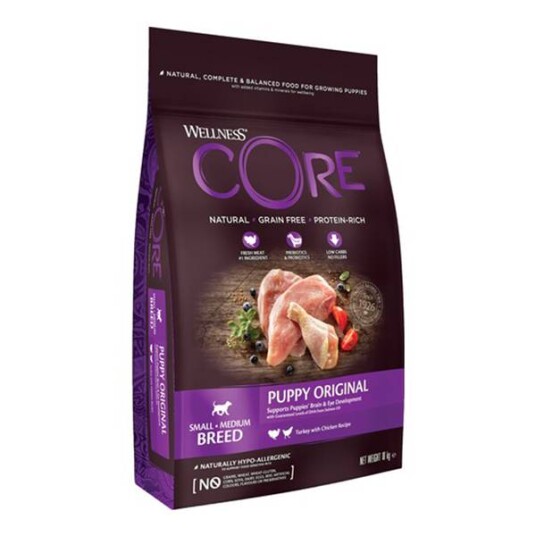 CORE Tørrfôr til valp 10 kg - Små og mellomstore raser med kylling og kalkun