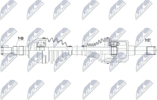 Nty Drivaksel NTY NPW PL 065 Nty Drivaksel NTY NPW PL 065