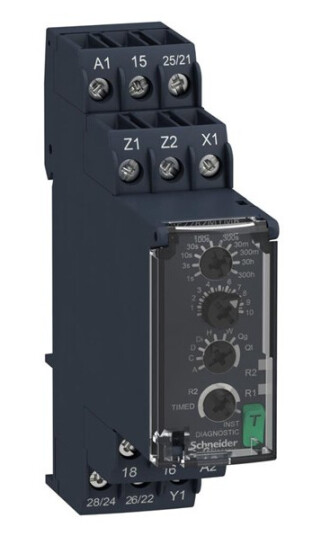 Schneider Electric Timer multifunction 1s-300h 2 c/o 8a 24-240v (3606480792533)