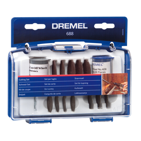 Dremel 688 Kappeskive Sett - 69 Deler til Roterende Verktøy Dremel 688 Kappeskive Sett - 69 Deler til Roterende Verktøy