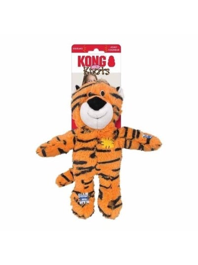 Kong Wild Knots Tiger Squeak Toy M/L