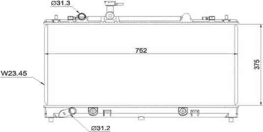 DIEDERICHS DCM2252 Radiator motorkjøling