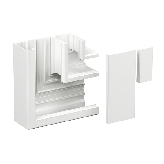 Schneider Electric 5510223 L stykke 80 x 72 x 200 mm stigende Hvit Installasjonsmaterial