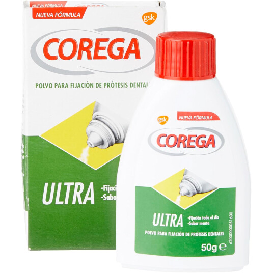 Denture Adhesive Powder COREGA Ultra Powder Protese Adhesive 50g