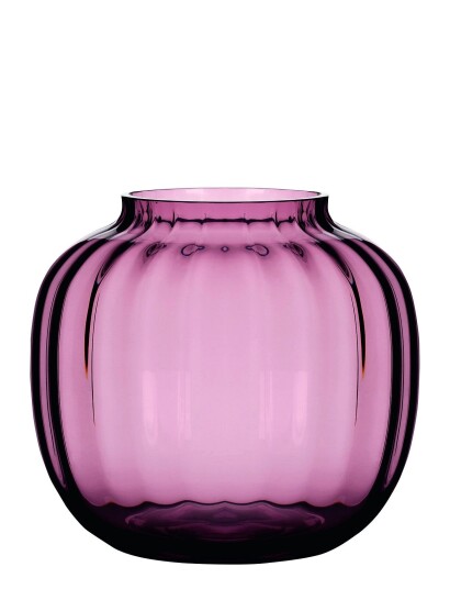 Holmegaard Primula Vase H12,5 Purple PLUM H4.1CM