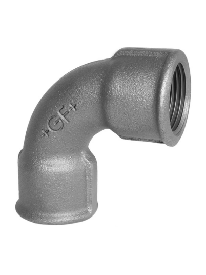 Georg-Fischer Short bend 90° black for f 1/2