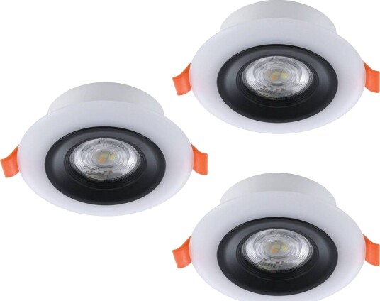 Innfelt Lampe Eglo Calonge RGB 3 stk Svart, Hvit - Svart/Hvit Innfelt Lampe Eglo Calonge RGB 3 stk Svart, Hvit - Svart/Hvit