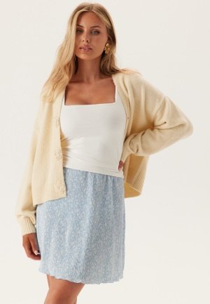 Pieces Pcflora Hw Short Skirt Cashmere Blue Aop:small Flower XS