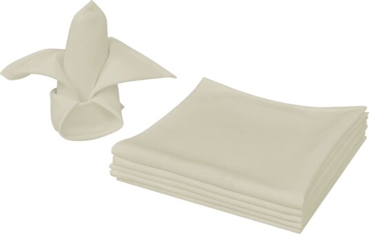 VidaXL Servietter 50 stk Krem 50x50 cm