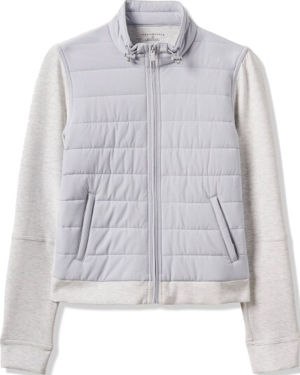 Travis Mathew Skyloft Soft Espresso Martini Golfjakke dame Heather Light Grey XX Large