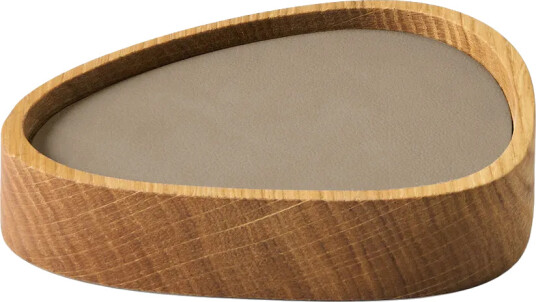 LIND DNA Wood Box glassunderlag sett Nature oak curve S Nupo clay brown 9 deler