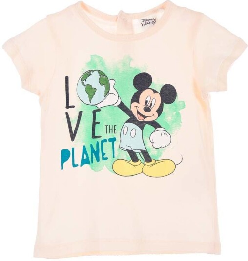 Disney Mikke Mus T-Shirt Beige 6 Månader