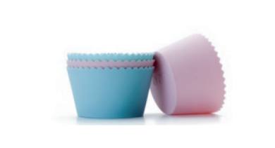 Cupcakesform i Silikon Pk/4 Cupcakesform i Silikon Pk/4