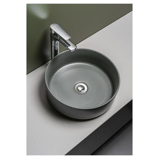 Hafa Circle Toppmontert servant Ø360 mm, Grå Matt Hafa Circle Toppmontert servant Ø360 mm, Grå Matt