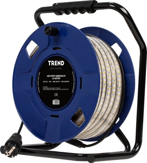 Trend Arbeidslys LED Strip 25M Trommel 3000K/1500L IP65