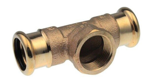 Vsh Fabrieken Xpress copper threaded t-piece fff 15xrp1/2x15 Vsh Fabrieken Xpress copper threaded t-piece fff 15xrp1/2x15