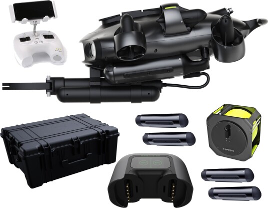 QYSEA FIFISH E-GO 200m - ROV m/ gripearm 4x batteri QYSEA FIFISH E-GO 200m - ROV m/ gripearm 4x batteri