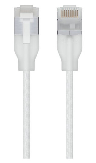 Ubiquiti Uacc-Cable-Patch-El-C6a-12M-W 12 M Cat6a Rj-45 Rj-45 Translucent Hvit