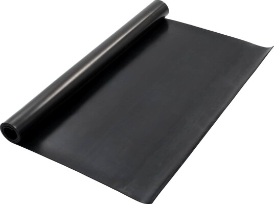 vidaXL Gulv Matte Svart 1,2 x 2 m Gummi