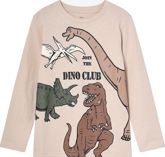 Ellos Collection Langermet t skjorte med trykk Natur