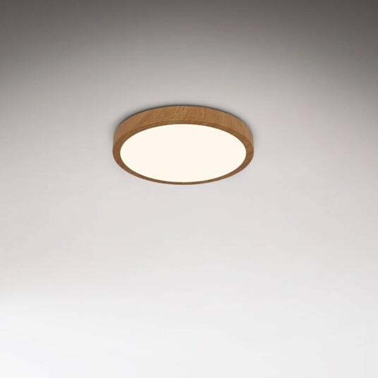 Briloner LED-taklampe Runa Wood, Mørkt tre , Stue / spisestue, Metall