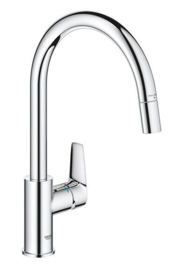 Grohe BauEdge Kitchen faucet with pull out Chrome
