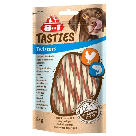 8In1 Tasties Kylling Twisters 6 X 85 G 8In1 Tasties Kylling Twisters 6 X 85 G