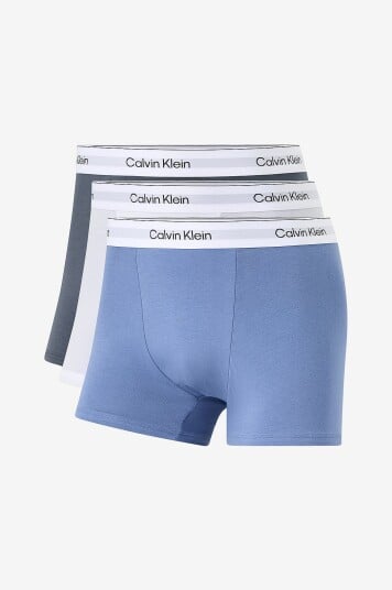Calvin Klein Boksershorts Relaxed Fit Trunk 3 pakning Blå