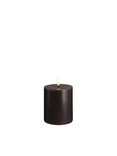 Moods & More LED pillar candle   Charcoal   74x100 mm