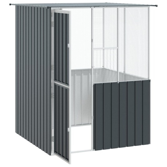 Fuglebur Antrasitt 165 X 165 X 200 cm Galvanisert Stål