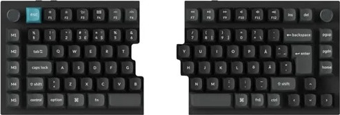 Keychron Q11 Ultra 75% Split 8K Gamingtastatur Trådløs Nordisk POM Banana Svart