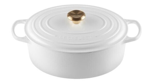 Le Creuset - Signature oval støpejernsgryte 31 cm 6,3L white Le Creuset - Signature oval støpejernsgryte 31 cm 6,3L white