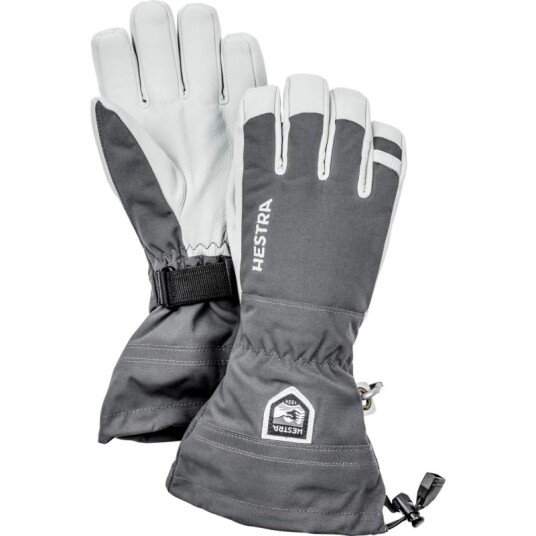 Hestra Army Leather Heli Ski 6, Grey Hestra Army Leather Heli Ski 6, Grey